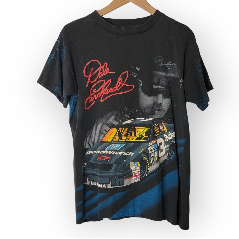 Vintage 1994 Dale Earnhardt Six Time Champion AOP T Shirt Medium